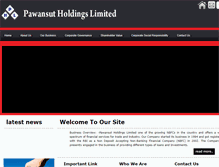 Tablet Screenshot of pawansutholdings.com